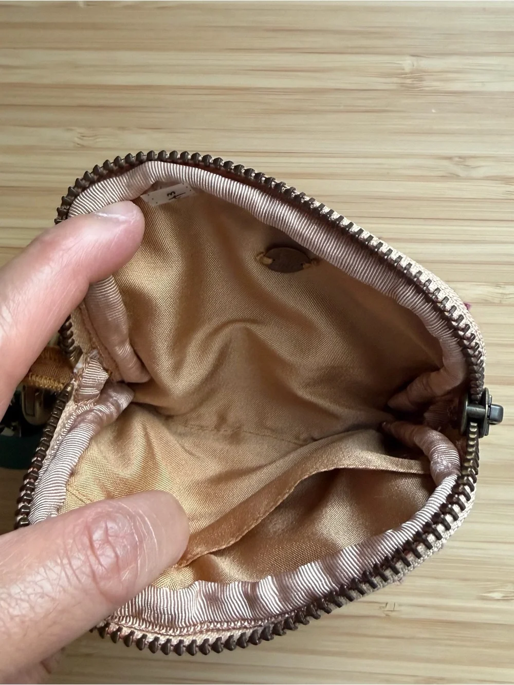 Free People Upcycled Mini Wallet and Keychain